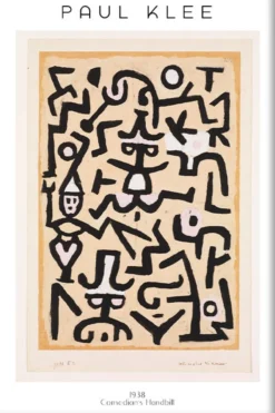 Walljar poster ingelijst - Paul Klee - Comedians Poster ingelijst - 70 x 100 cm