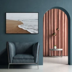 Walljar poster ingelijst - Stille Golven Poster ingelijst - 70 x 100 cm