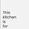 Walljar poster ingelijst - This Kitchen Is For Dancing Poster ingelijst - 40 x 60 cm