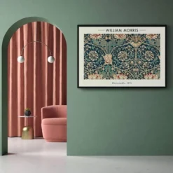 Walljar poster ingelijst - William Morris - Honeysuckle Poster ingelijst - 70 x 100 cm