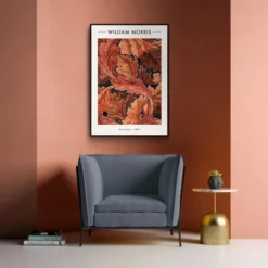 Walljar poster ingelijst - William Morris - Acanthus Poster ingelijst - 50 x 70 cm
