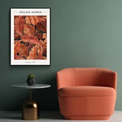 Walljar poster ingelijst - William Morris - Acanthus Poster ingelijst - 50 x 70 cm