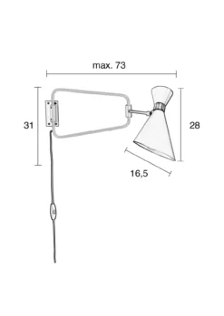 Wall lamp shady white