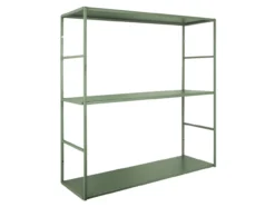Wall rack Level metal matt jungle green