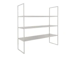 Wall rack Level metal matt warm grey