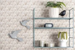 Wall rack Level metal matt warm grey