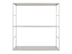 Wall rack Level metal matt warm grey