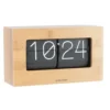 Wall / Table clock Boxed Flip bamboo