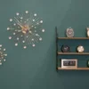 Wall / Table clock Boxed Flip brushed steel
