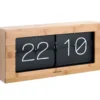 Wall / Table clock Boxed Flip XL bamboo