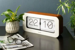 Wall / Table clock Matiz bamboo white