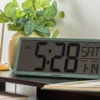 Wall/Table clock Retro LCD black