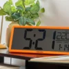Wall/Table clock Retro LCD jungle green