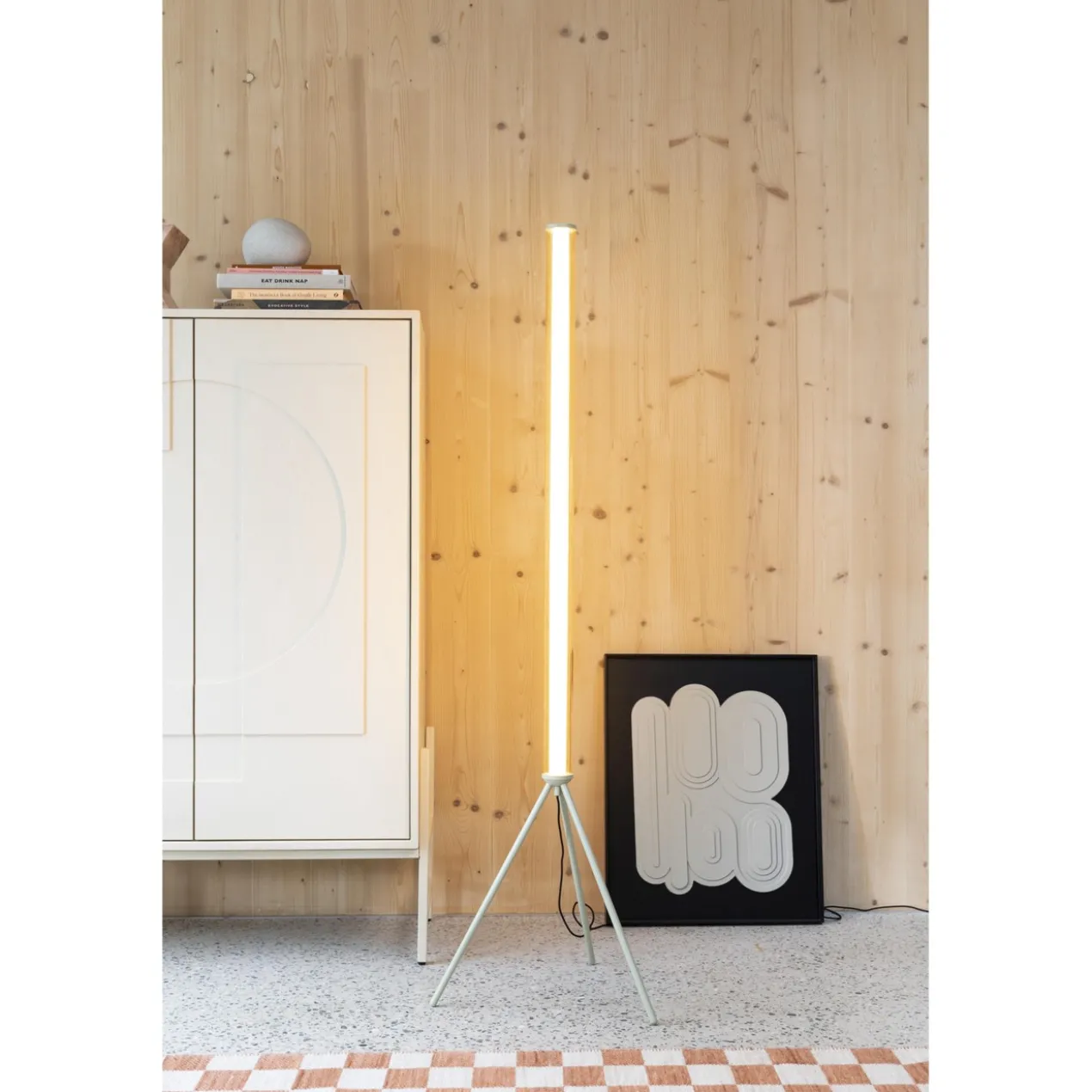 Wand art august zwart and wit