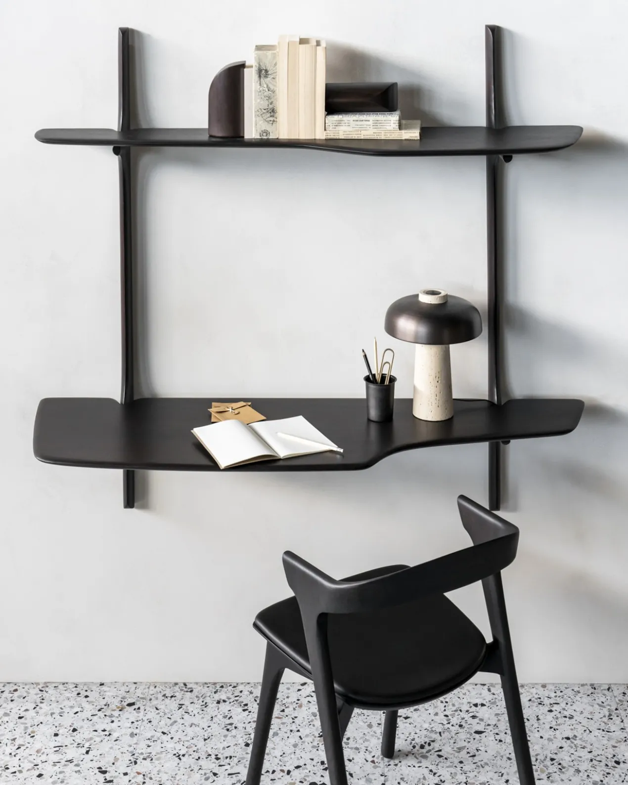 Wandbureau PI wandbureau donker mahonie