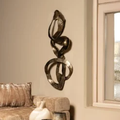 Wanddecoratie Elara goud 116 cm