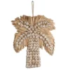 Wanddecoratie Palmboom schelpen/palmblad S