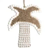 Wanddecoratie Palmboom schelpen/kraaltjes S