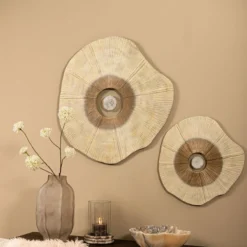 Wanddecoratie Solara beige 60 cm