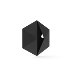 Wandhaak Towel Diamond °01 Black - 1 wandhaak