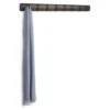 Wandkapstok Flip 8 haken zwart walnoot
