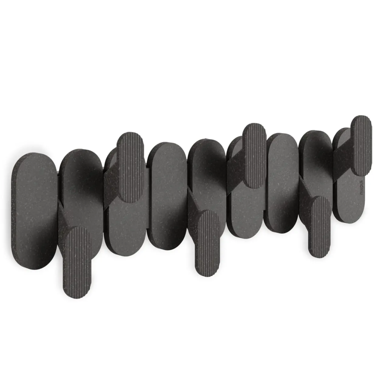 Wandkapstok Tempo 6 Haken Zwart