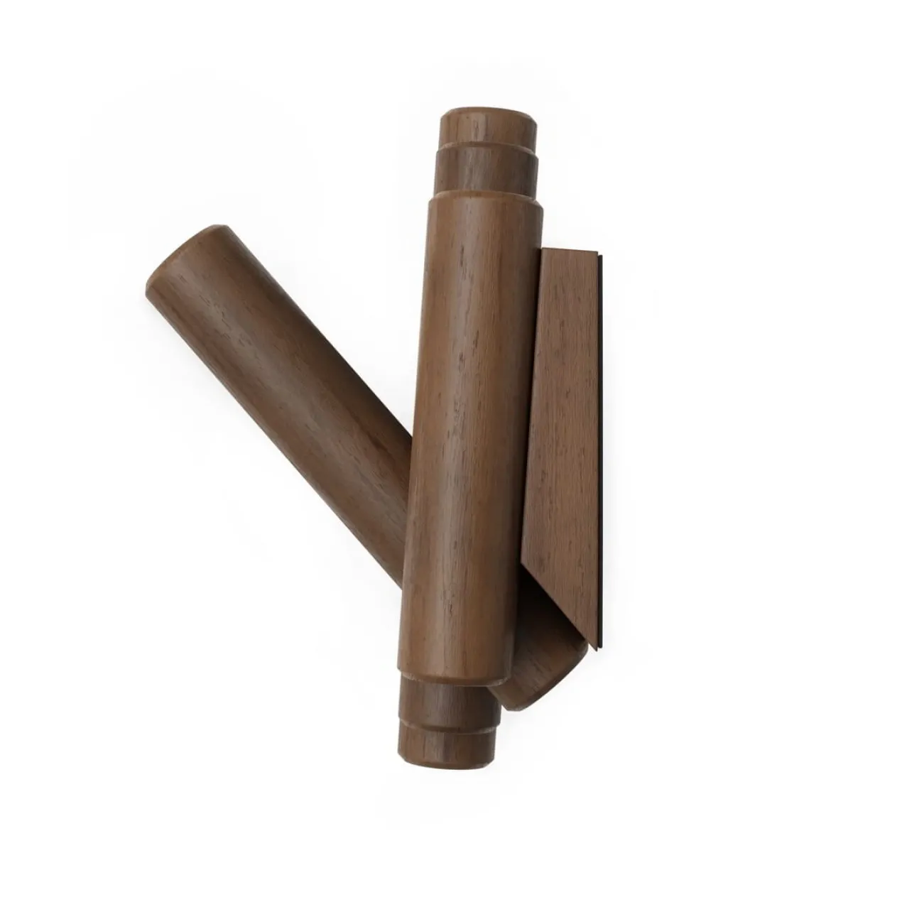 Wandkapstok Umbra Picket 8 haken Walnoot hout