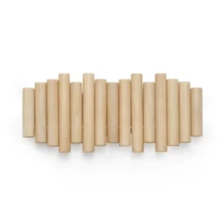 Wandkapstok Umbra Picket 5 haken naturel hout