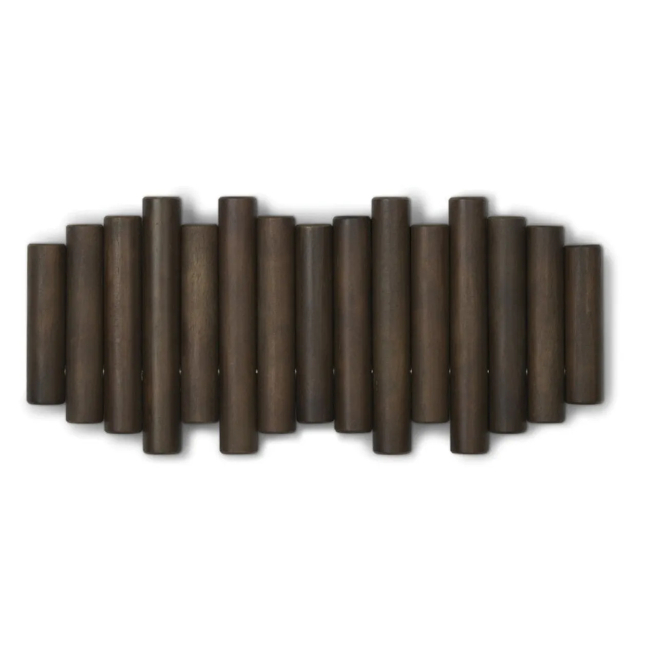 Wandkapstok Umbra Picket 5 haken walnoot hout