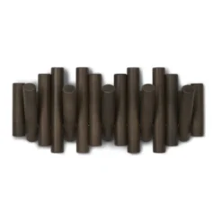 Wandkapstok Umbra Picket 5 haken walnoot hout