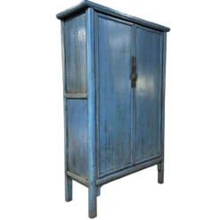 Wandkast blauw uniek