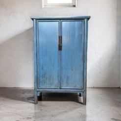 Wandkast blauw uniek