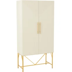 Wandkast Clara wit/goud