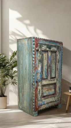 Wandkast 1 deur gekleurd uniek