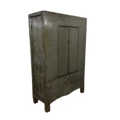 Wandkast 2 deur grijs lak uniek