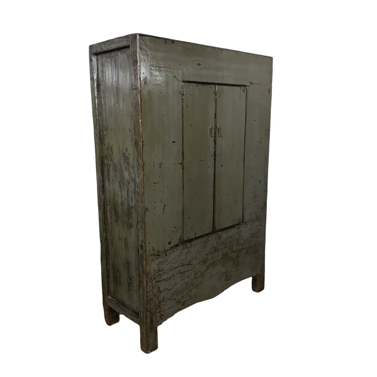 Wandkast 2 deur grijs lak uniek