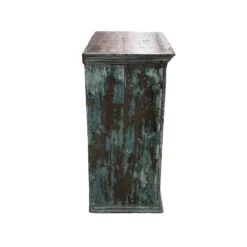 Wandkast 2 deur 2 la blauw finish uniek