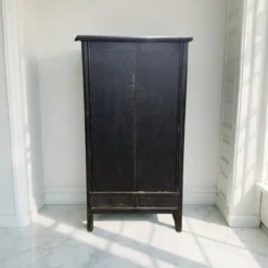 Wandkast 2deur 4la zwart uniek