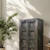 Wandkast 2 deur zwart finish