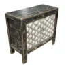 Wandkast 2deur zwart/wit schub uniek
