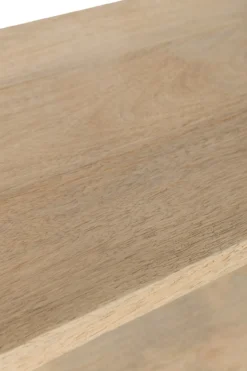 Wandkast Eli 5 planken mangohout/staal naturel