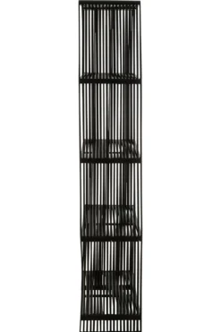 Wandkast Gigi 4 planken Zwart