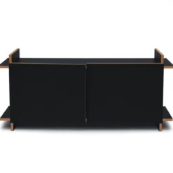 Wandkast KiloWatt met dubbele deur Ebony