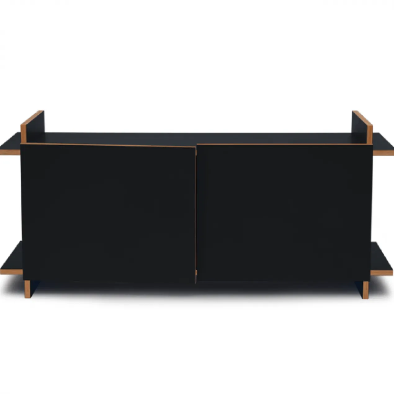 Wandkast KiloWatt met dubbele deur Ebony