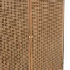 Wandkast metaal/hout Zwart/Naturel