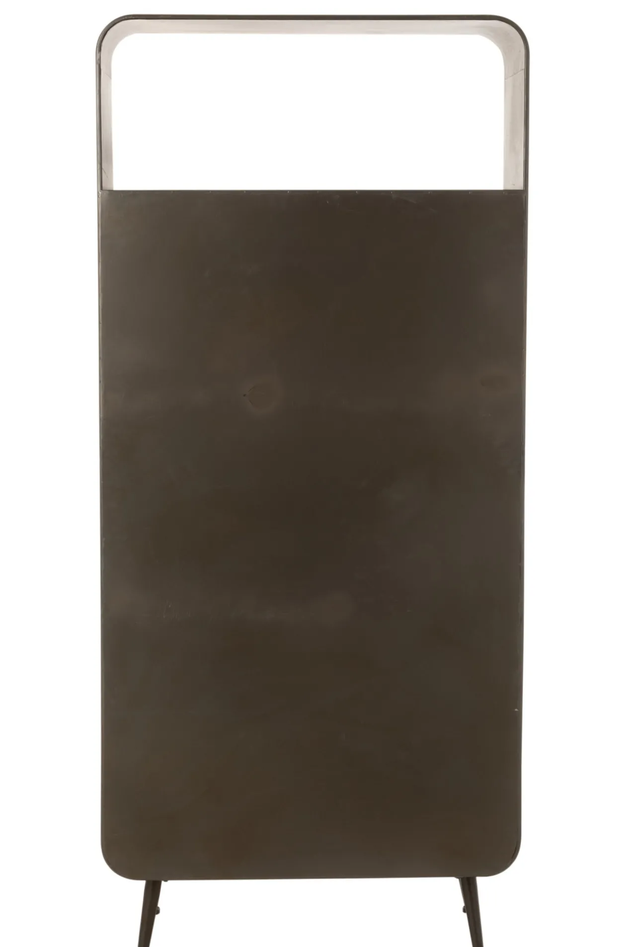 Wandkast metaal/hout Zwart/Naturel