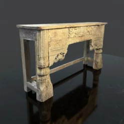 Wandkast met mooie snijwerk naturel