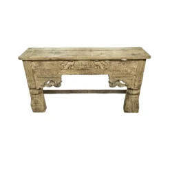 Wandkast met mooie snijwerk naturel
