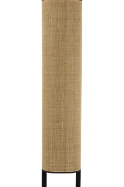 Wandkast Molly exotisch hout/rotan zwart