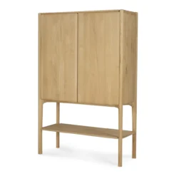 Wandkast PI - eiken geolied - 110x45x170